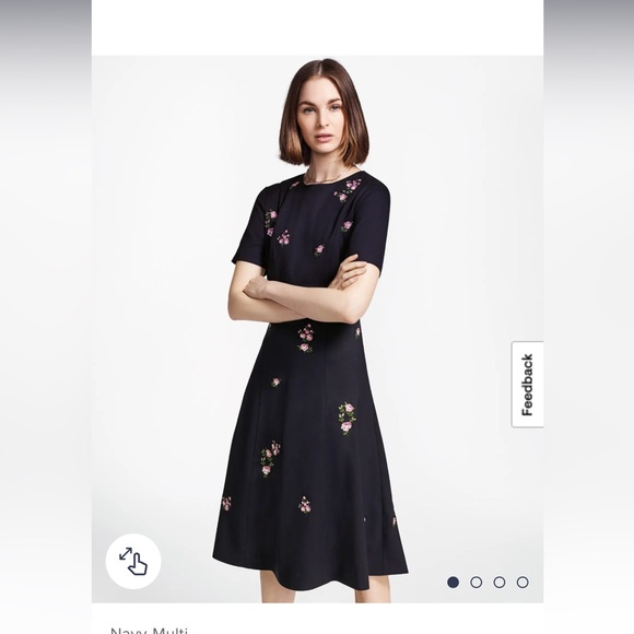 Brooks Brothers Dresses & Skirts - Brooks brothers Floral-Embroidered Stretch Wool Dress